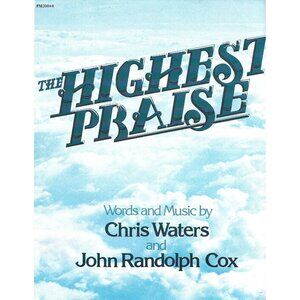 The Highest Praise Sheet Music 1978 Gospel Praise Worship Piano Vocal